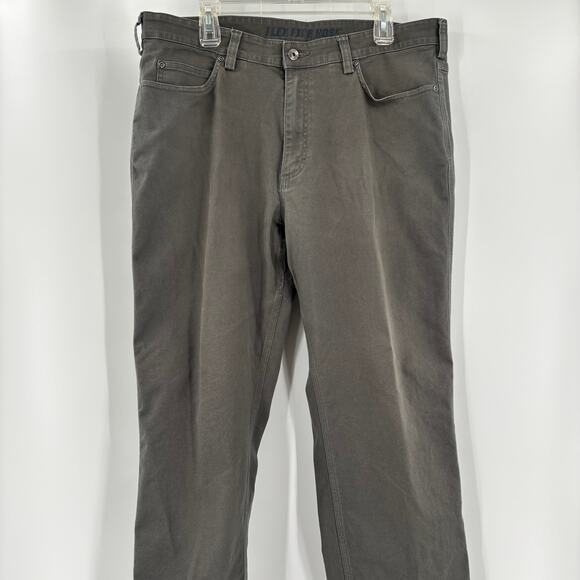 Duluth Trading Flex Fire Hose 38x29 Gray Straight Canvas Pants - Picture 4 of 6
